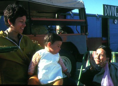 Baby Ayelet and Sharon Rosenstein with Genie 1974
