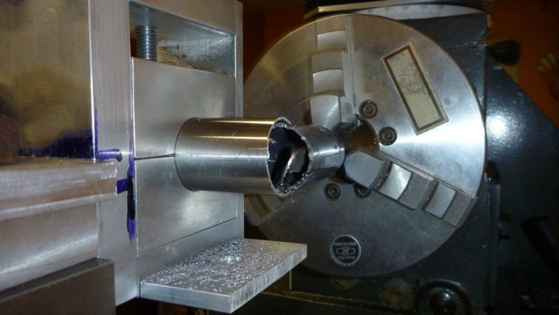 I set the feed rate on the mill to as slow as it will go.  It looks like I stopped mid cut.