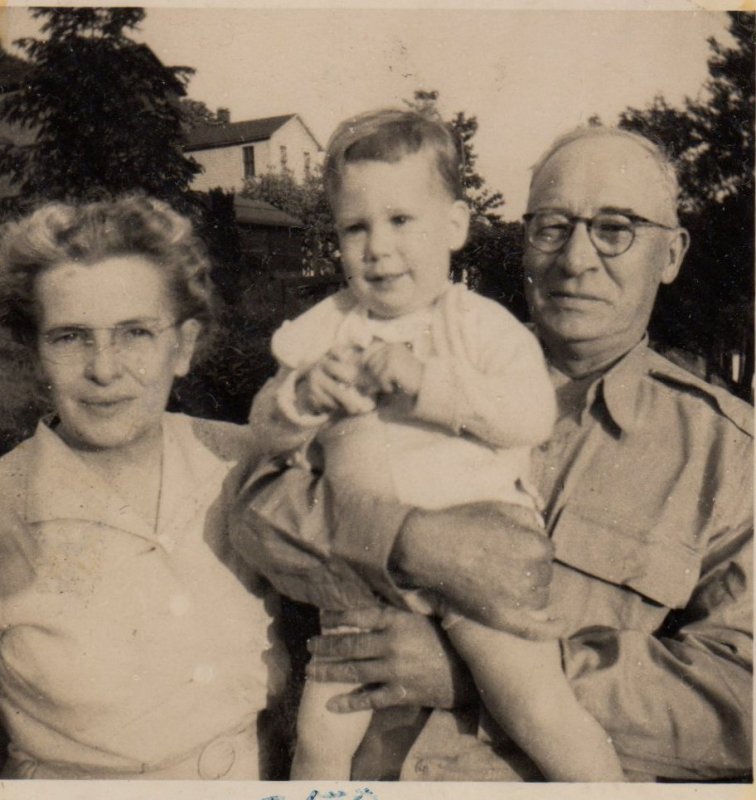 His parents and me