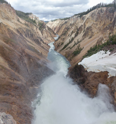 Yellowstone Lower Falls 7 panorama