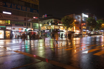 the crosswalk across from Ulsan University