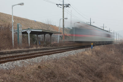 죽동역 passing train
