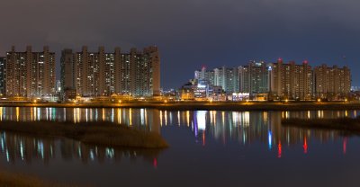 태화강 밤 panorama