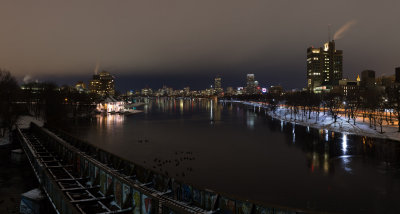 Boston Univ bridge night panorama 1