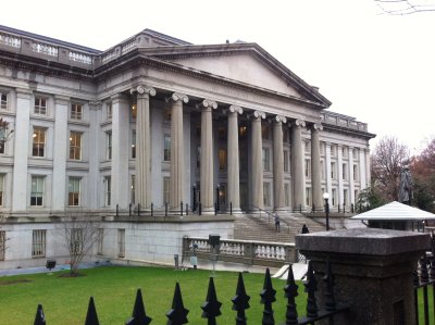 The US Treasury Building