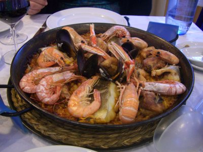 Paella de Mariscos - Arrocera El Serete - Madrid, Spain