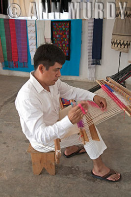 Pedro weaving