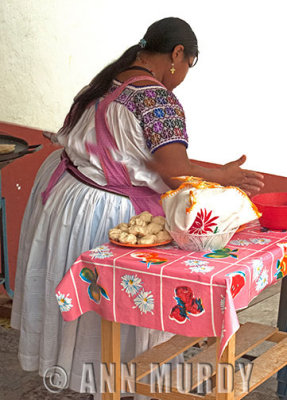 Making tortillas