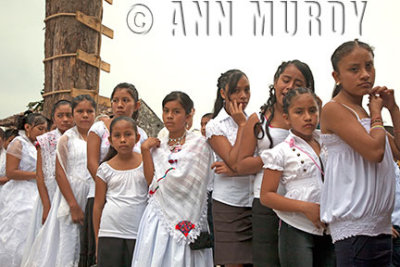 Girls waiting for first communion