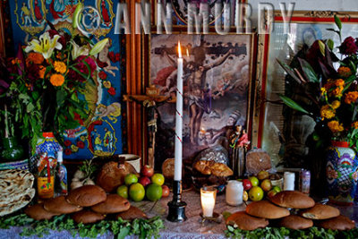 Altar at Albertina's home