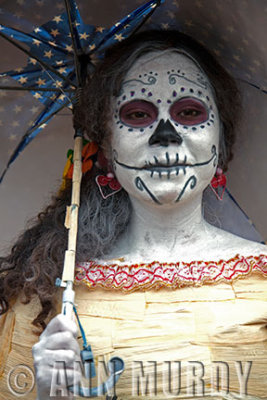 Calavera in Corn Husk Dress