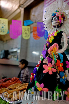 Calavera Tehuana en el mercado