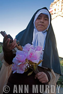 Girl dressed as St. Teresa