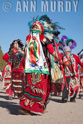 Azteca Chichimeca dancers on the Plaza