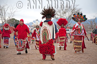 Azteca Chichimecas dancing on the Plaza