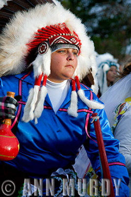 Guadalupana Azteca Dancer in Blue