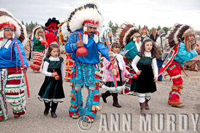 Guadalupana Aztecas in Procession