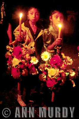 Girls with their velas