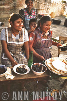 Preparing the food