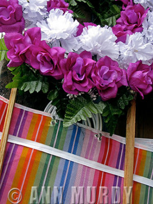 Shopping Bag and Paper Flowers