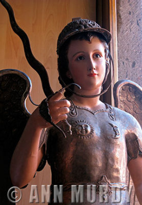 Antique statue of San Miguel