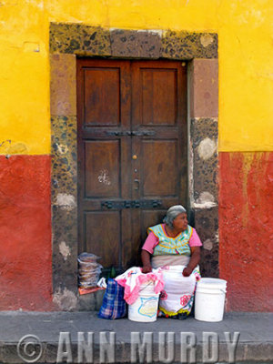 Lady selling tortillas