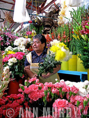Flower Vendor in Market