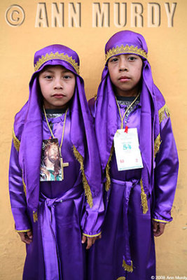 Boys in matching robes