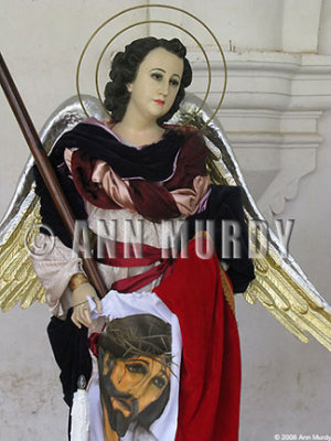 Angel with image of Christ