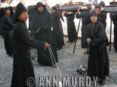 Waiting for procession to arrive