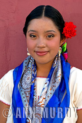 Portrait of girl from Huayapan de Leon