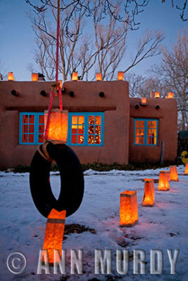 Christmas Eve on Fatima Circle in Santa Fe