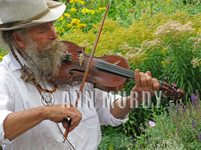 Michael Combs playing violin