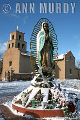 Santuario de Guadalupe in the winter