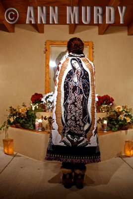 Praying to Our Lady of Guadalupe in Tortugas