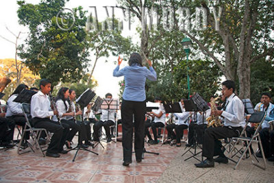 The Huaquechula band on the Zcalo