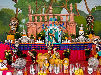 Ofrenda for Posada in Atlixco