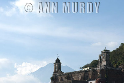 Popo and the Ex-Convento de San Francisco in Atlixco