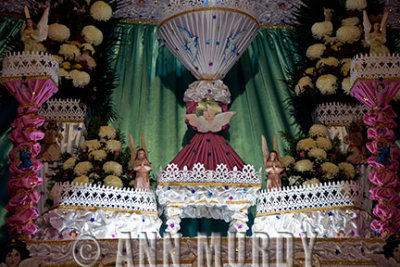 The top tier of Ana Mara's altar