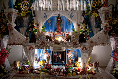 The 2nd and 3rd tiers of Ramón's Altar