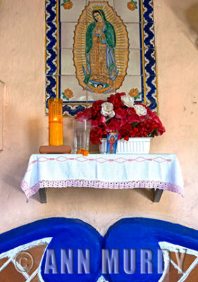 Altar for Our Lady of Guadalupe in Puebla