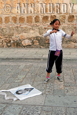 Girl with kite of missing student