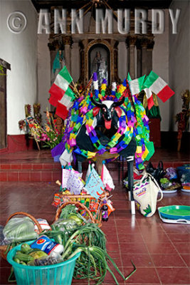 The torito inside the capilla