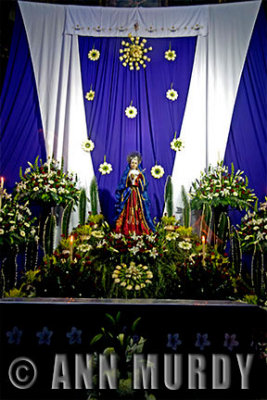 Church altar with the Madre Dolorosa