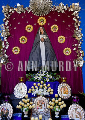 Madre Dolorosa Altar with reliquaries