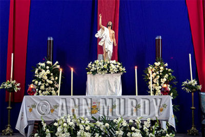 The Resurrected Christ on Altar