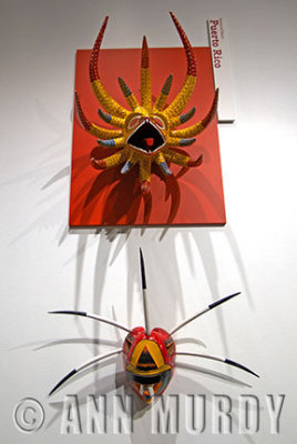 Masks by Miguel Caraballo Garca of Puerto Rico