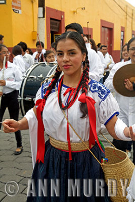 Girl from Galarza in procession