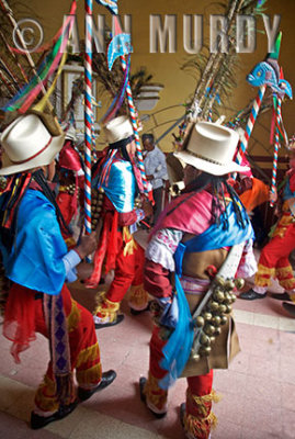 Danza de los Santguitos inside the capilla
