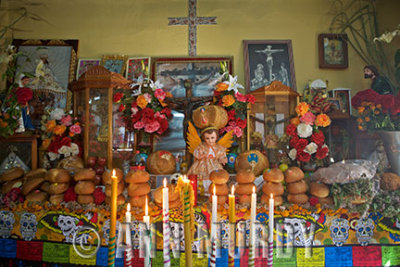 Altar in Señor Perez's house